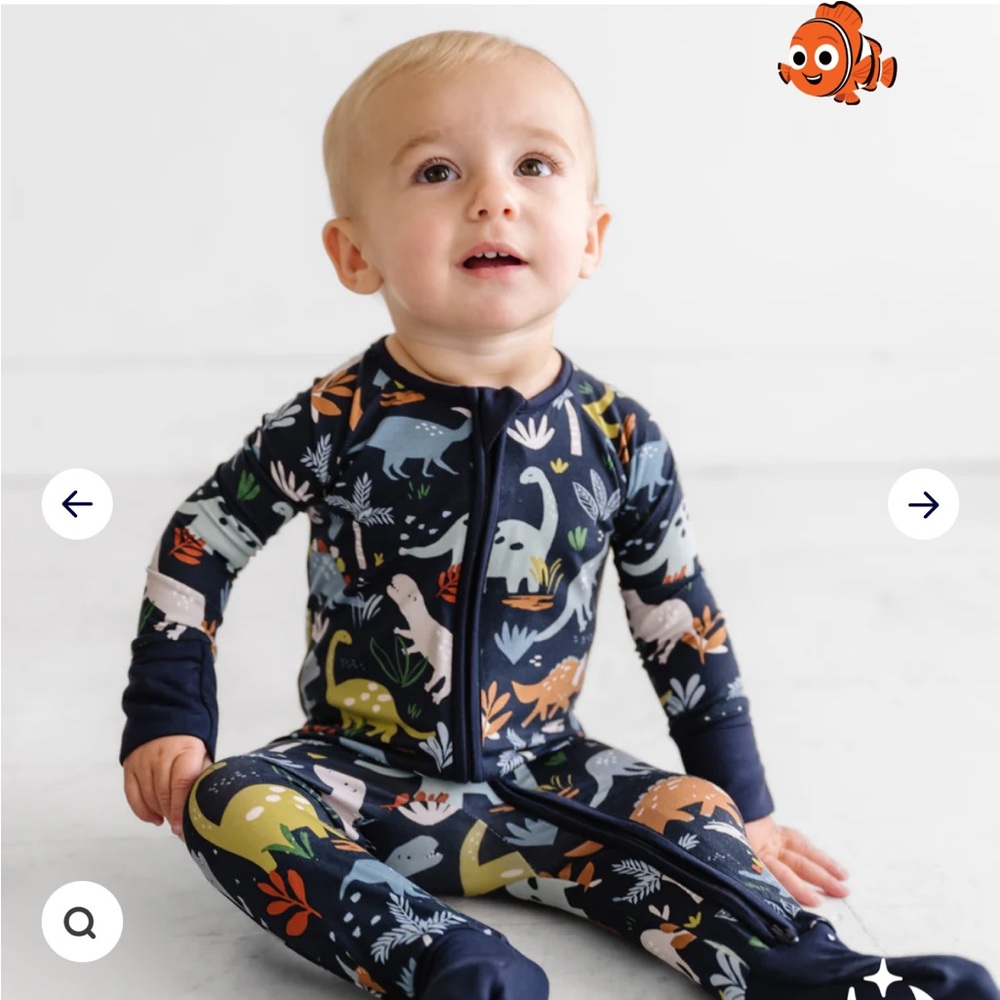 Little Sleepies Jurassic Jungle Zippy 0-3 Months